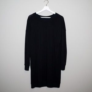 Gap Black Long-Sleeve Sweater Dress